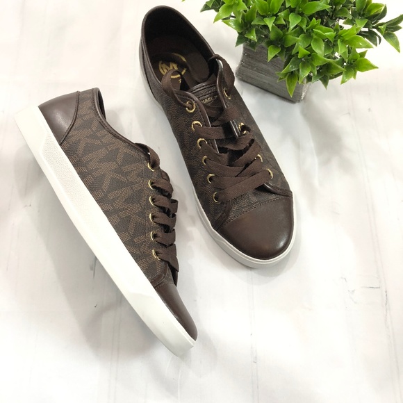 Michael Kors Shoes - {Michael Kors} Brown Sneakers Size 6.5 NEW